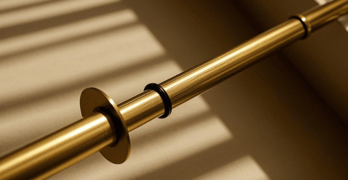 brass curtain rod