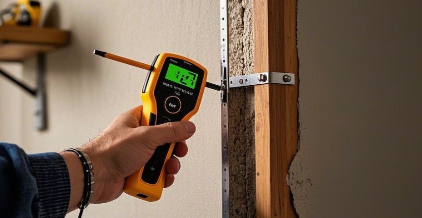Drilling pilot holes for floating shelf brackets